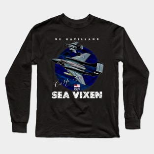 de Havilland Sea Vixen Royal Navy Fighter Aircraft Long Sleeve T-Shirt